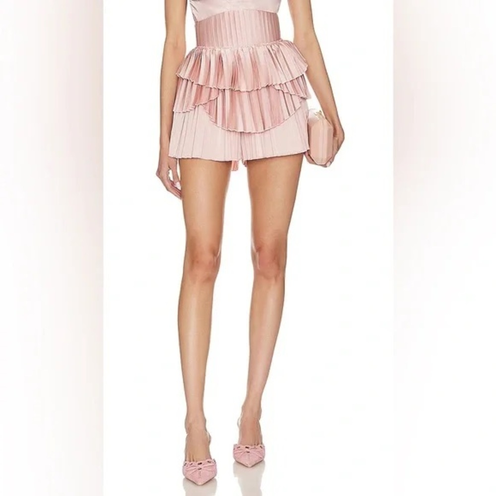 Andrea Iyamah Pleated Shorts